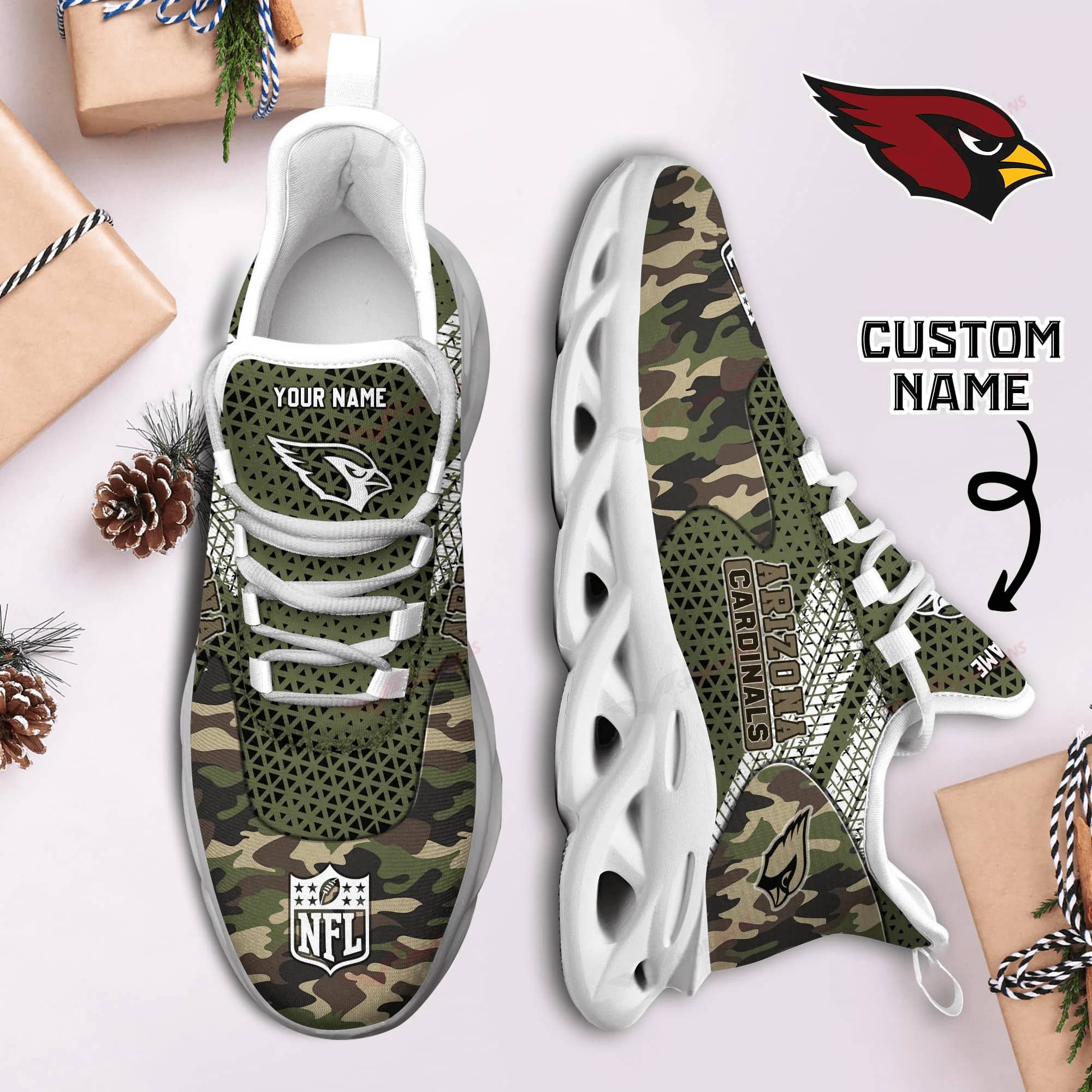 arizona cardinals personalized yezy running sneakers spd590 sicl4