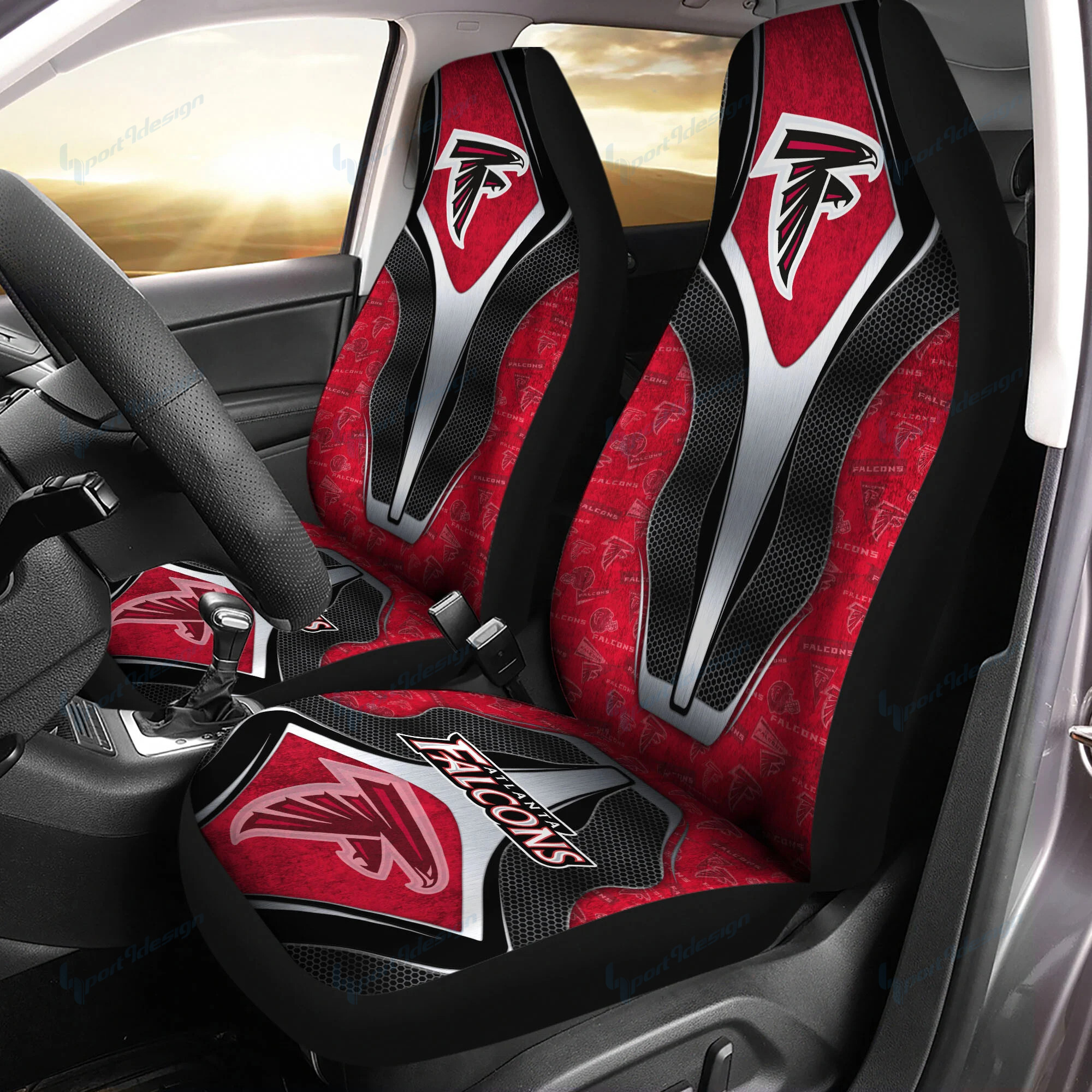 atlanta falcons car seat covers bg25 w0awi