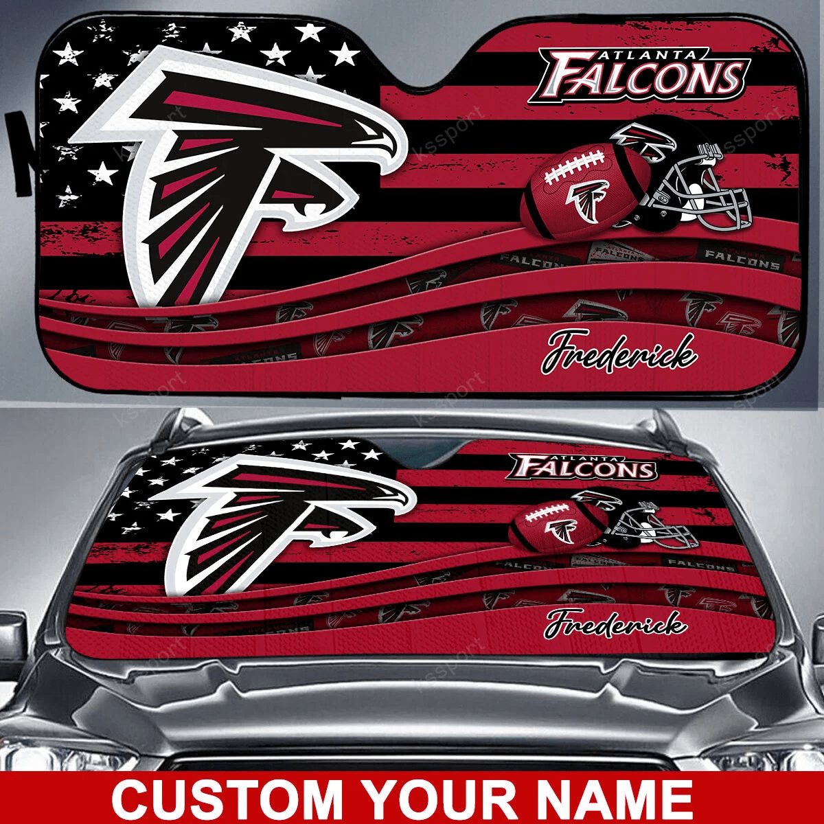atlanta falcons personalized auto sun shade bg02 nl4pv