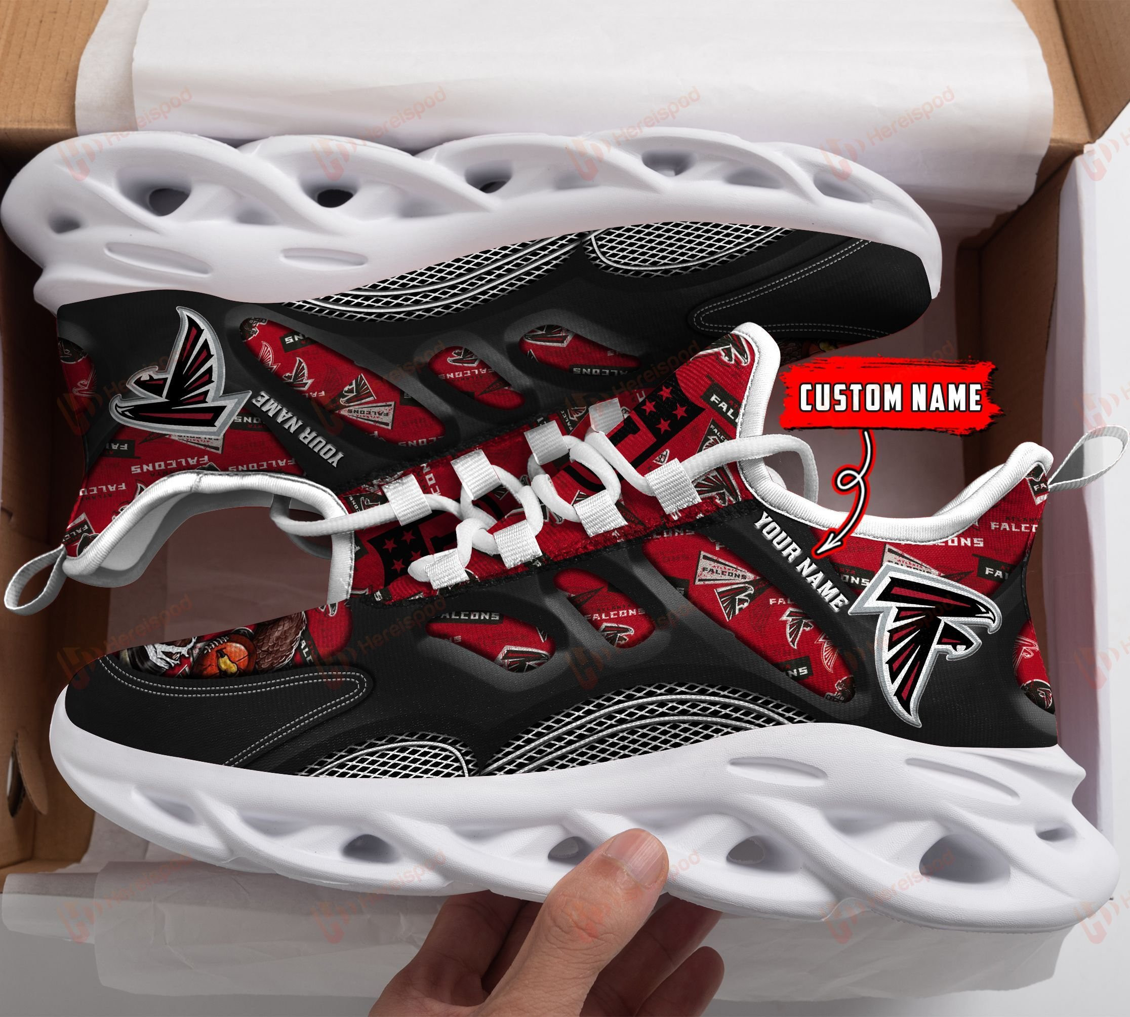 atlanta falcons personalized yezy running sneakers 195 lgs38