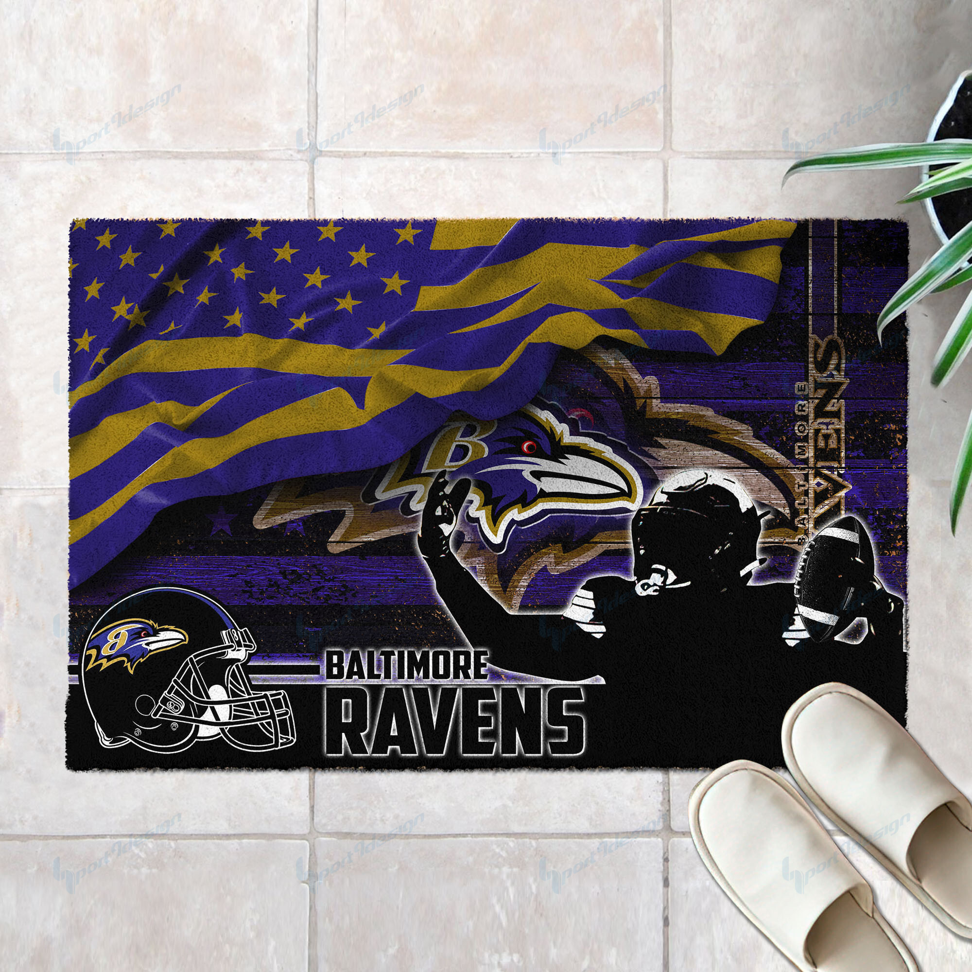 baltimore ravens doormat bg33 4swub