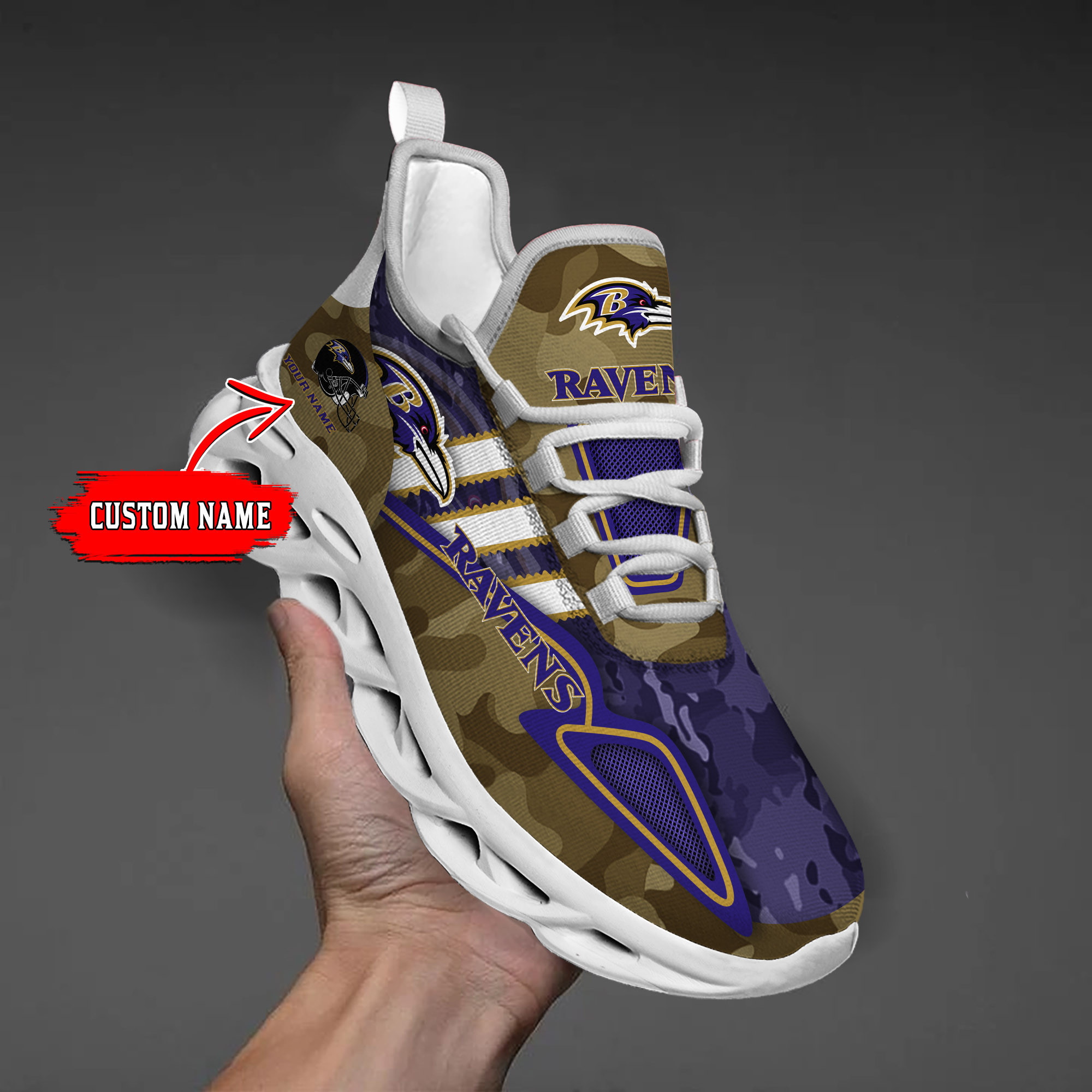 baltimore ravens personalized yezy running sneakers bb266 hklrv