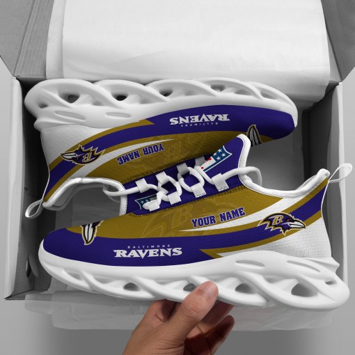 baltimore ravens white max soul shoes custom your name sports gift for fan sport gifts ehivm 53410 lzjra
