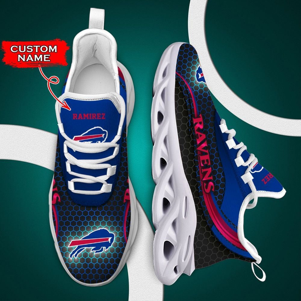 buffalo bills max soul clunky sneakers shoes luxury nfl custom name oz3t7