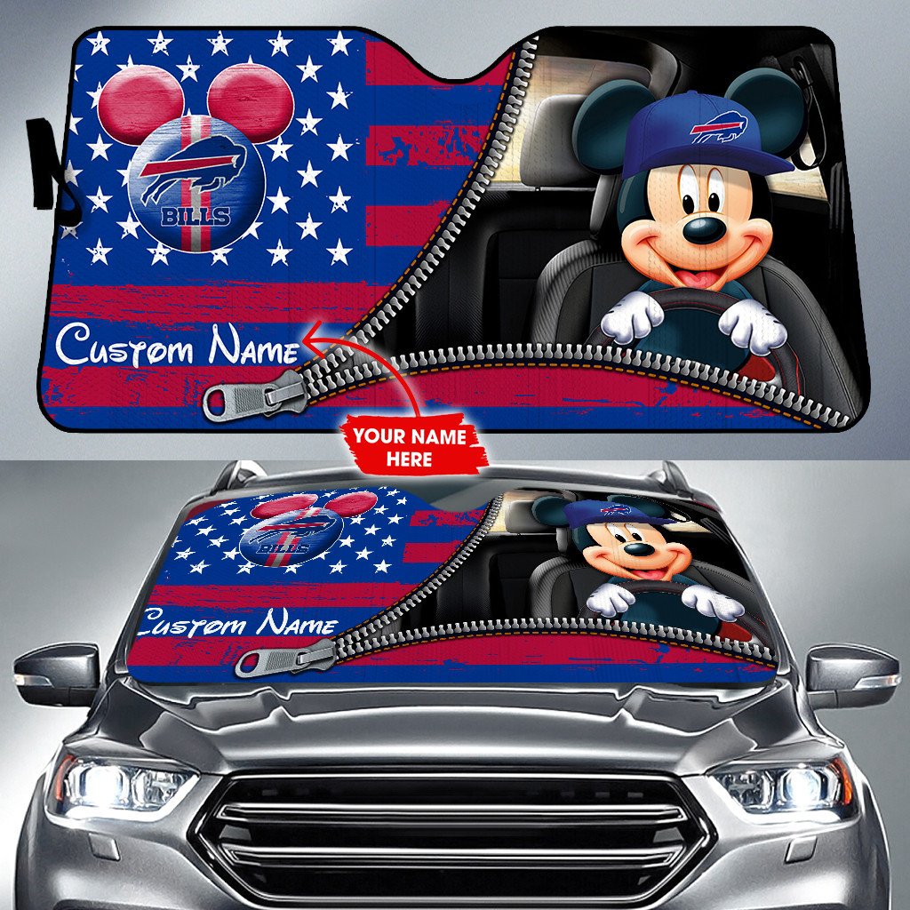 buffalo bills nfl football team car sun shade tmyncs1110704