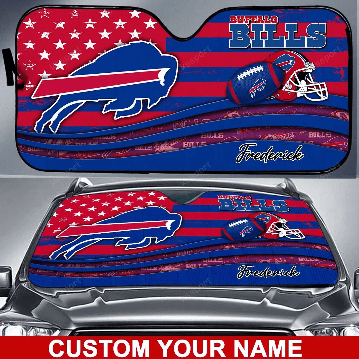 buffalo bills personalized auto sun shade bg03 my2z9
