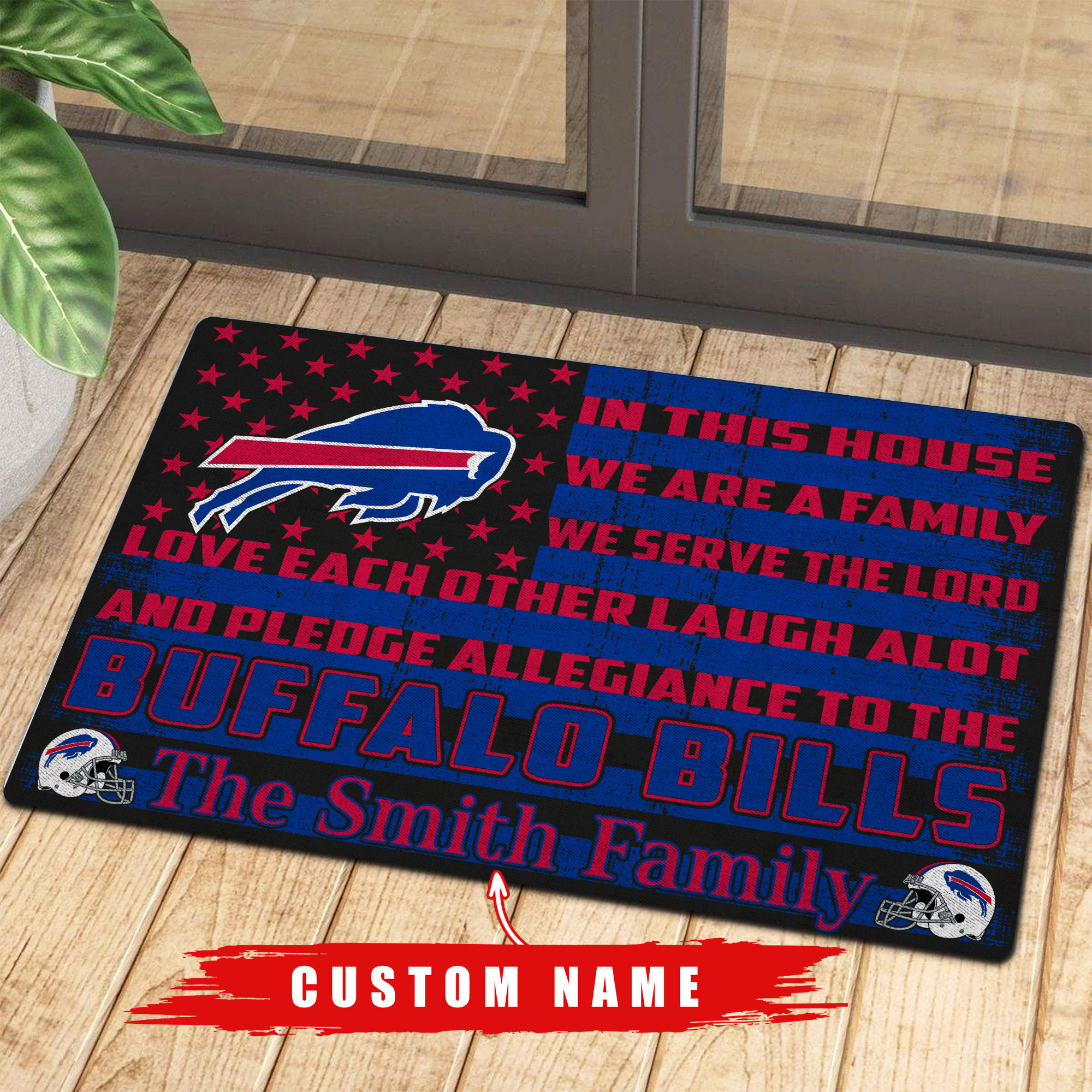 buffalo bills personalized doormat bg287 lheq1