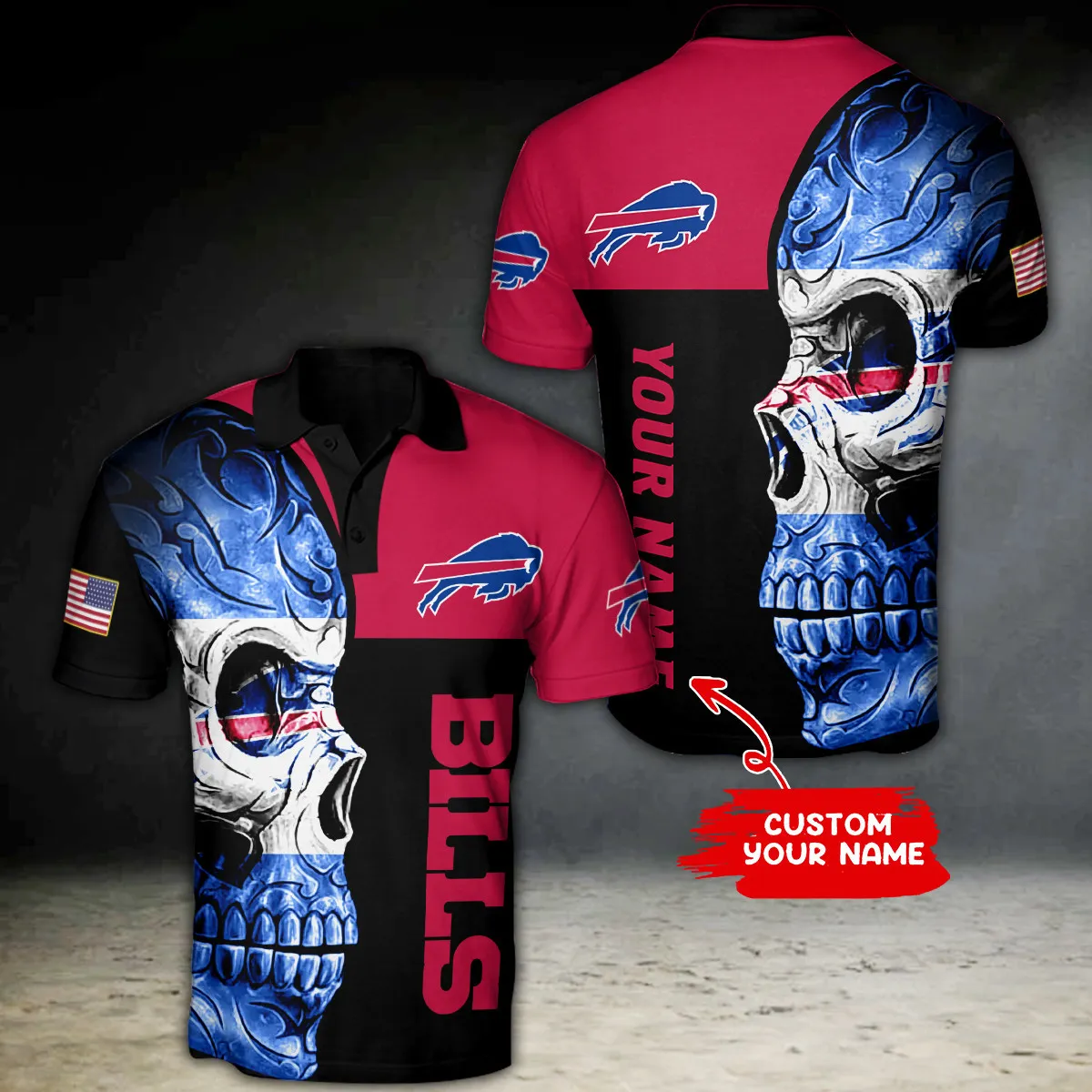 buffalo bills personalized polo t shirt bg13 uwt0j