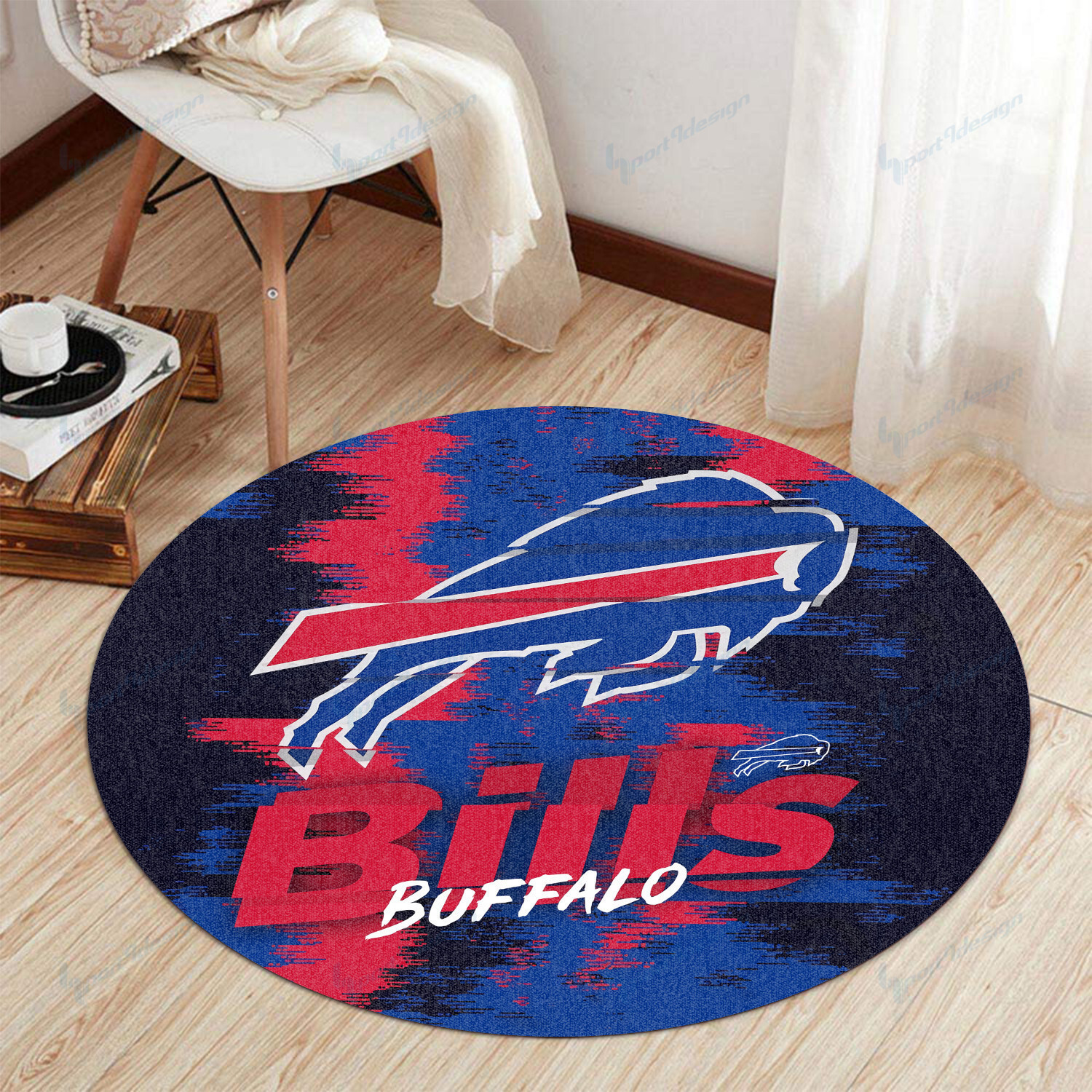 buffalo bills round rug 115 j6mde
