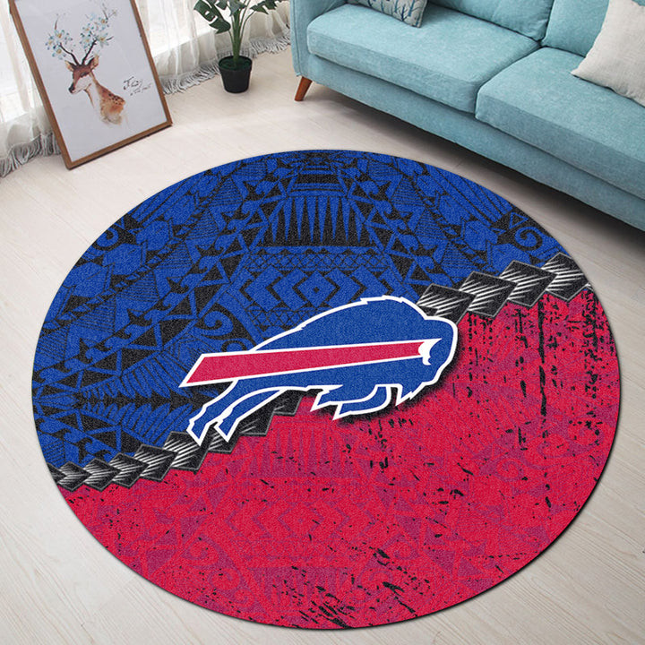buffalo bills round rug 34 t52px