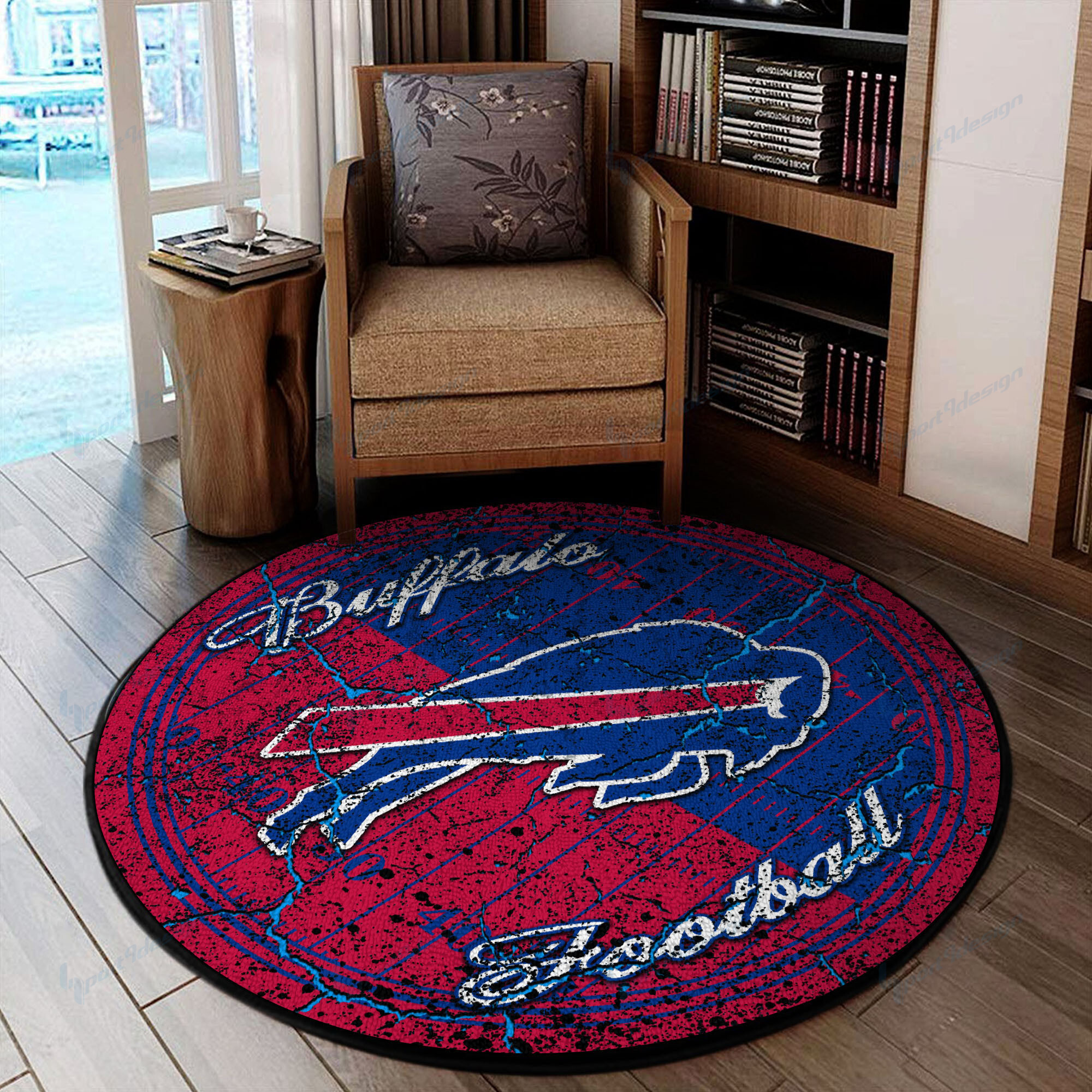 buffalo bills round rug 57 7ccsw
