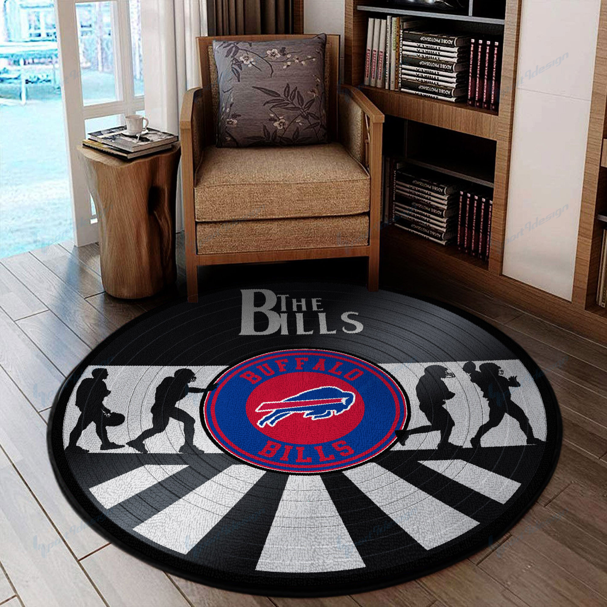 buffalo bills round rug 87 ncjqf