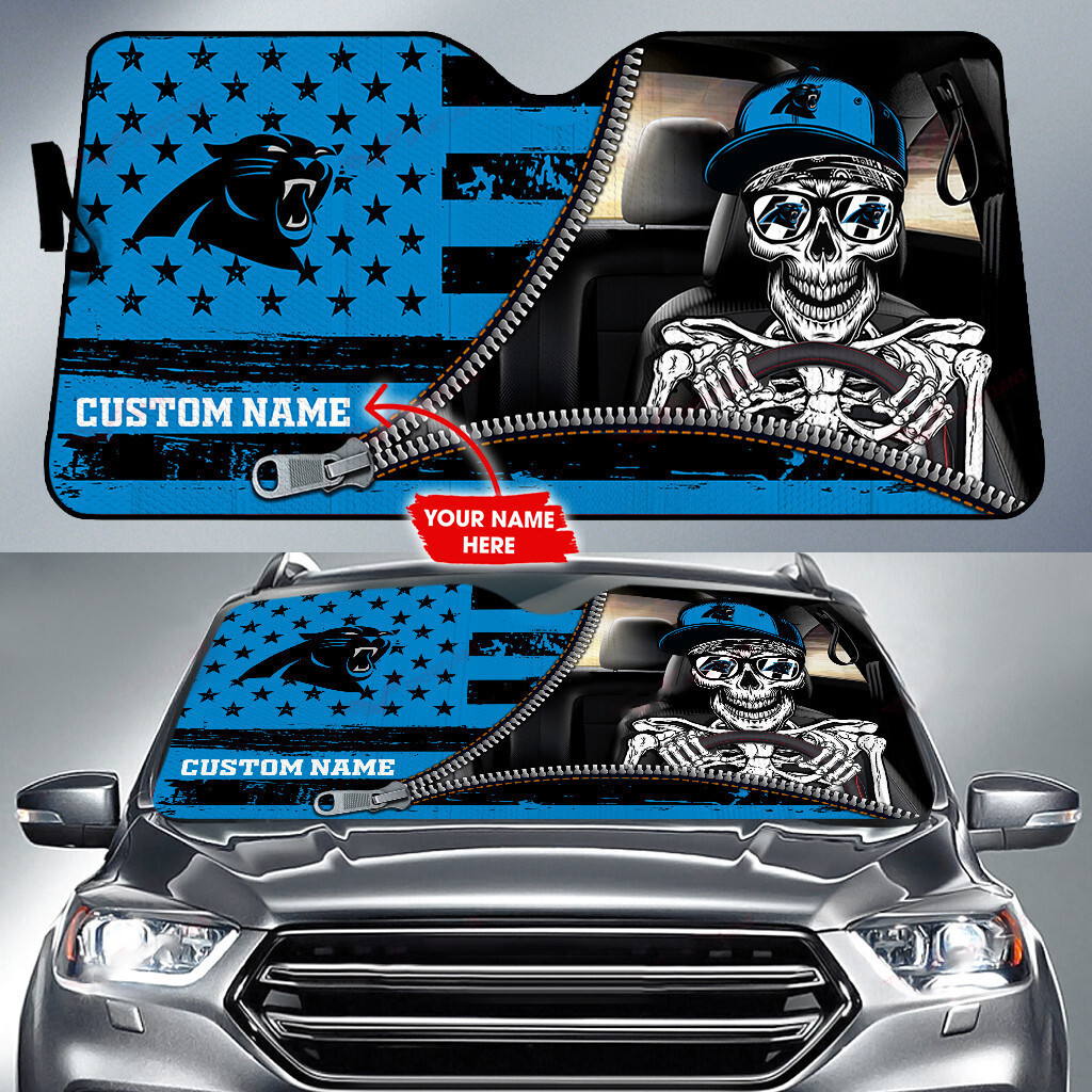 carolina panthers personalized auto sun shade bg66 c01eb