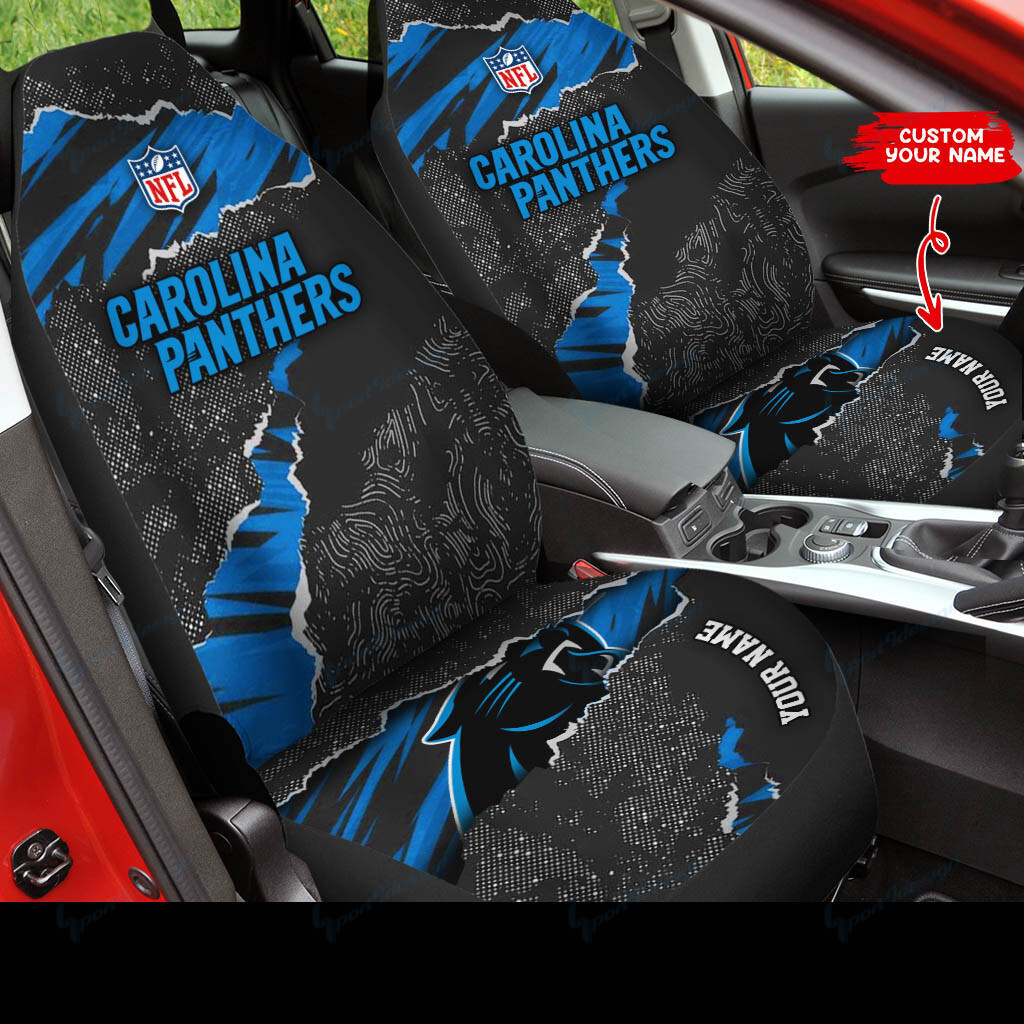 carolina panthers personalized car seat covers bg99 wdrkh