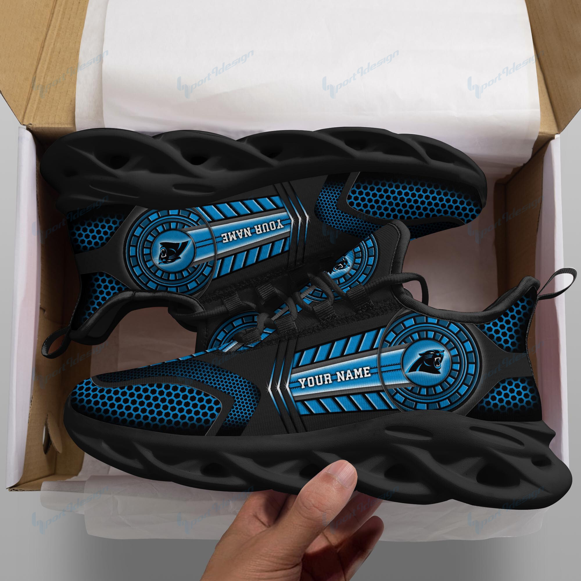 carolina panthers personalized running sneakers spd174 uvwss