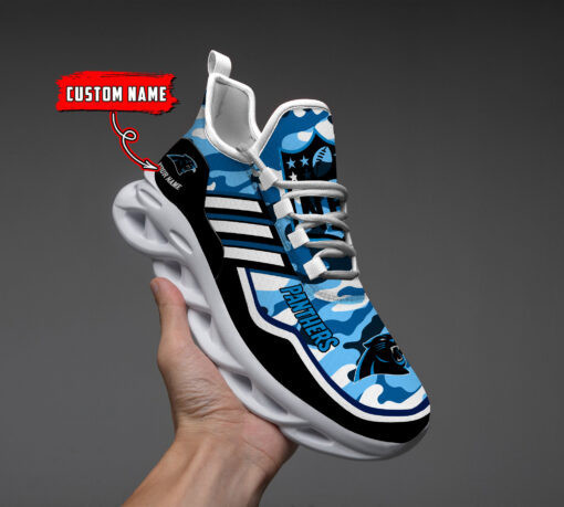 carolina panthers personalized yezy running sneakers bg209 kjvfx