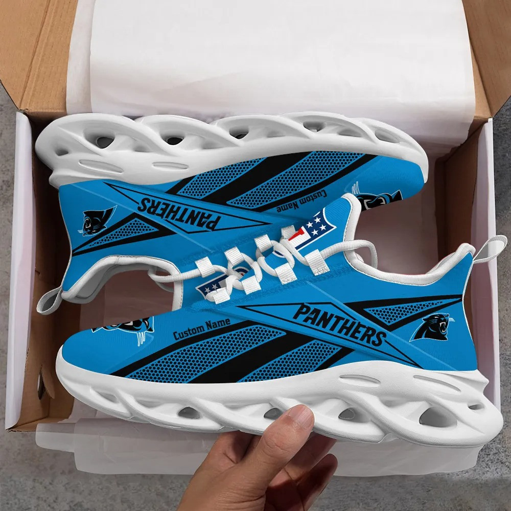 carolina panthers personalized yezy running sneakers spd517 cphm7