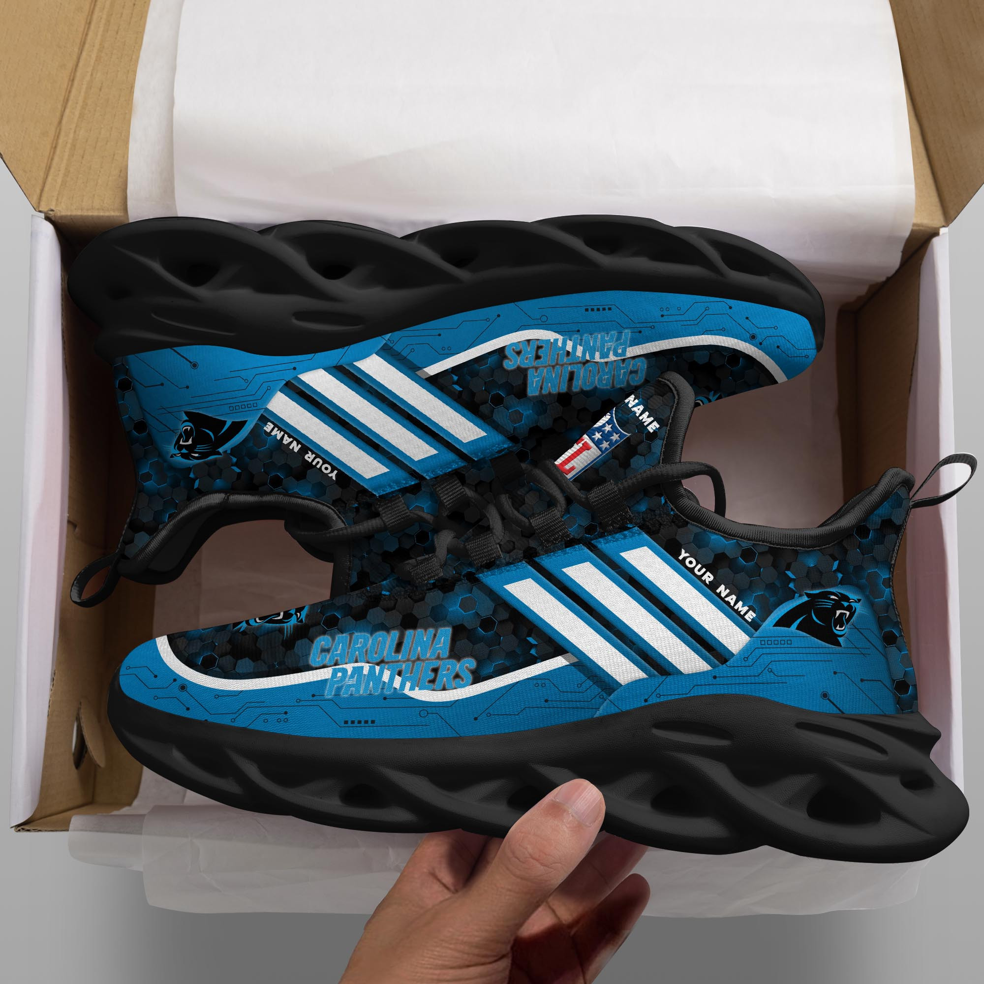 carolina panthers personalized yezy running sneakers spd643 4aukk