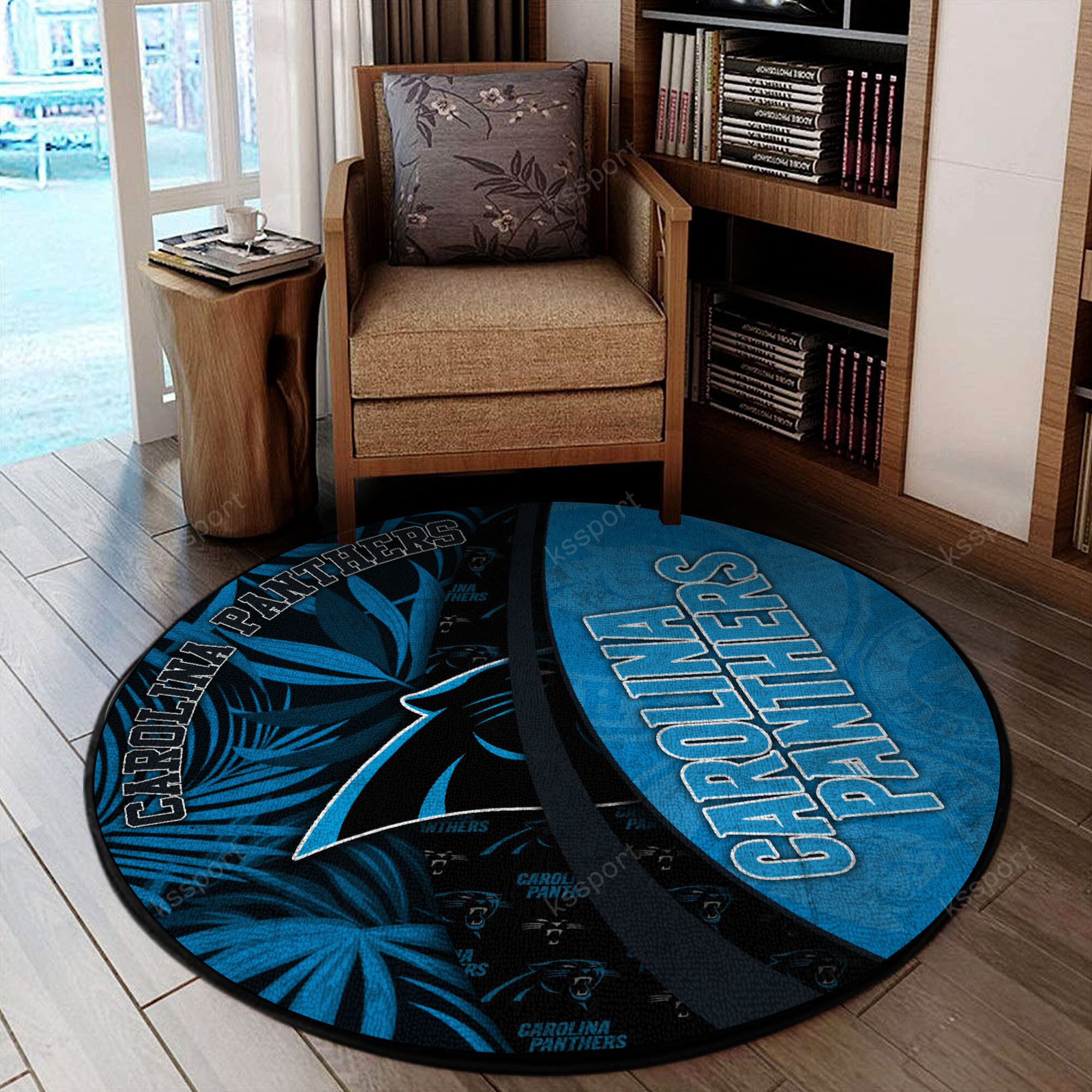 carolina panthers round rug 124 pllcs