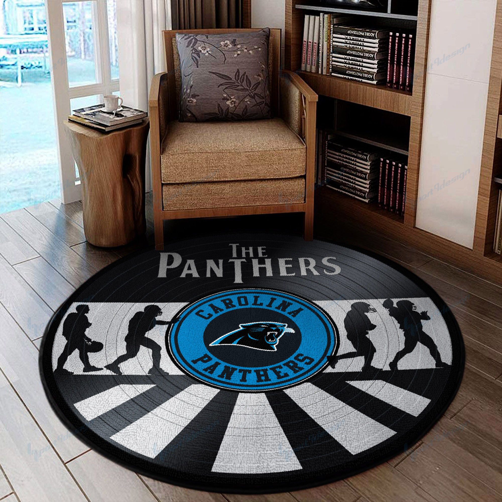 carolina panthers round rug 88 elnvk