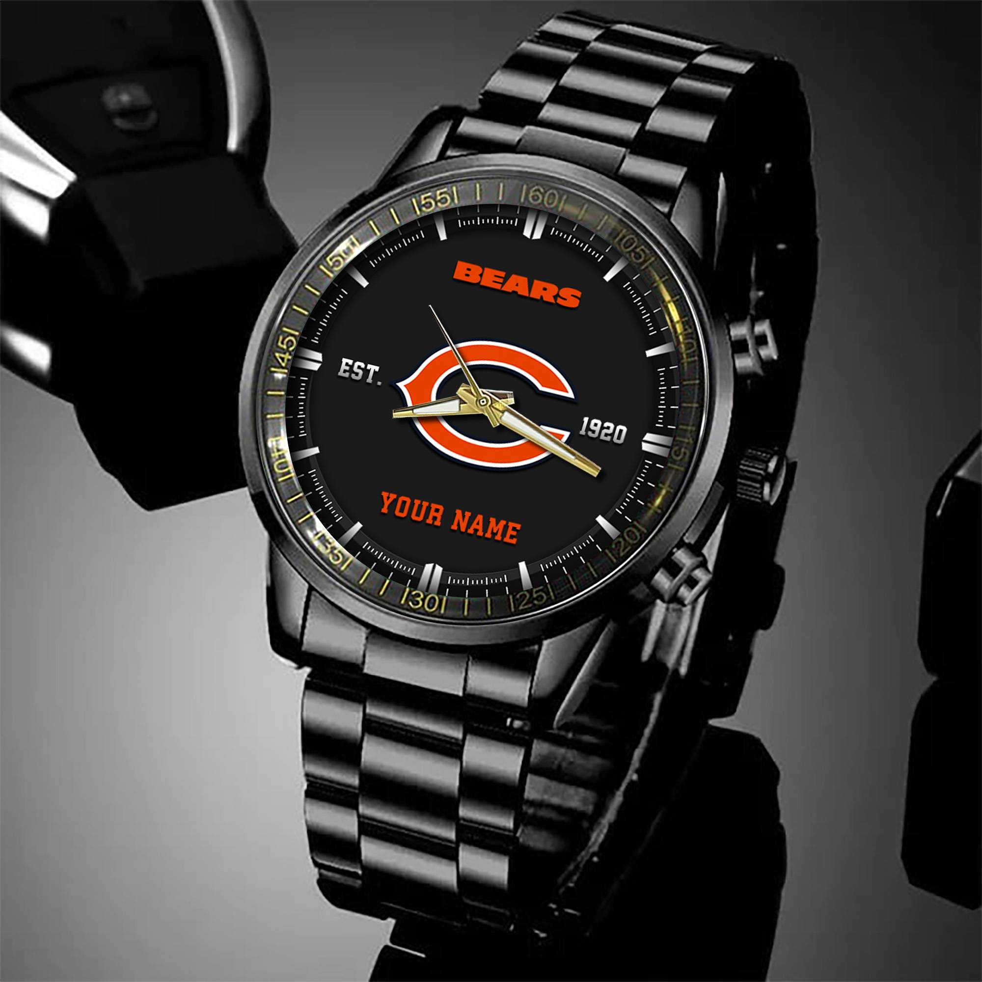 chicago bears black fashion watch custom your name sport black fashion watch football fan gifts black fashion watch custom your name sport black fashion watch football fan gifts ehivm 57648 zie8z
