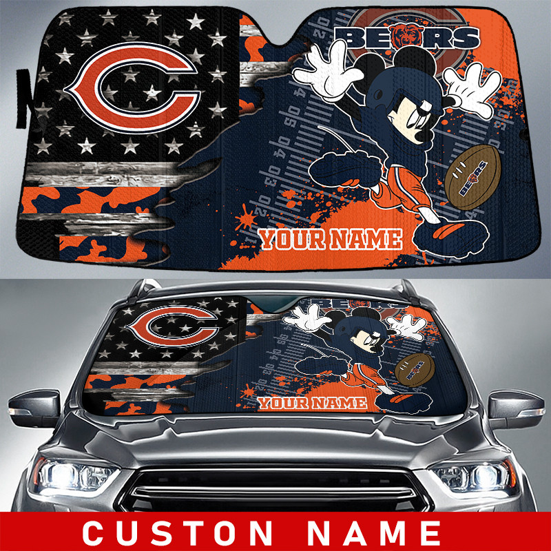chicago bears personalized auto sun shade bg120 itabj