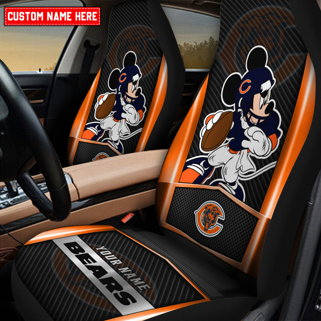 chicago bears personalized car seat covers bg291 snale