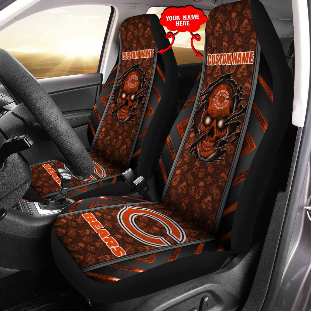 chicago bears personalized car seat covers bg443 bohba