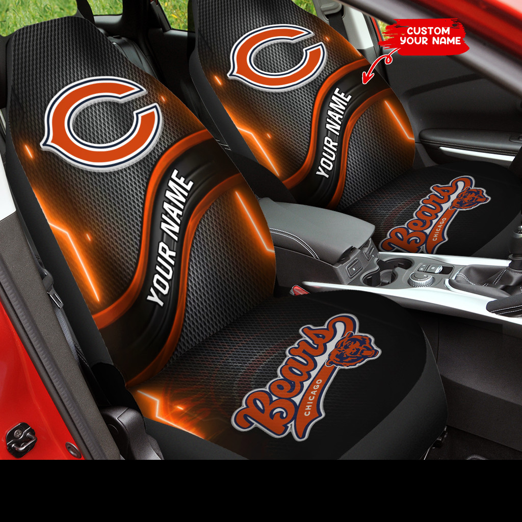 chicago bears personalized car seat covers bg475 24vo1