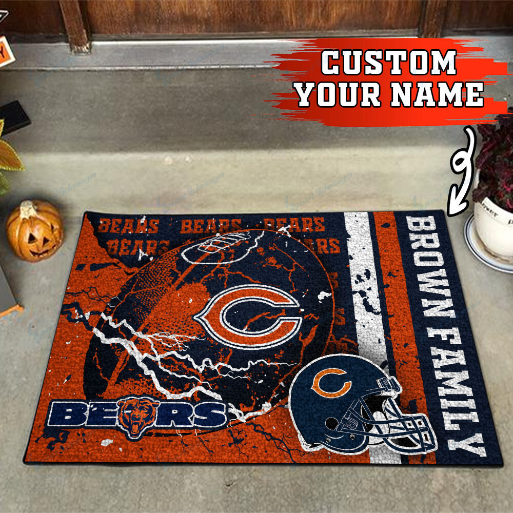 chicago bears personalized doormat bg06 6pcrv