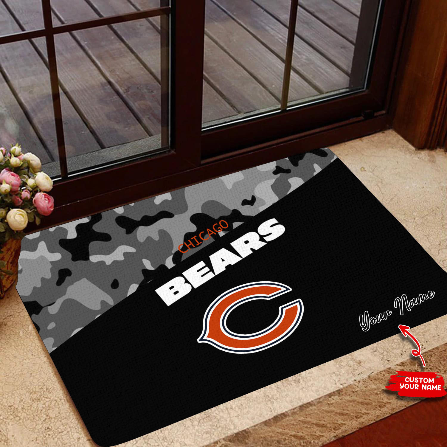 chicago bears personalized doormat bg119 7cefi
