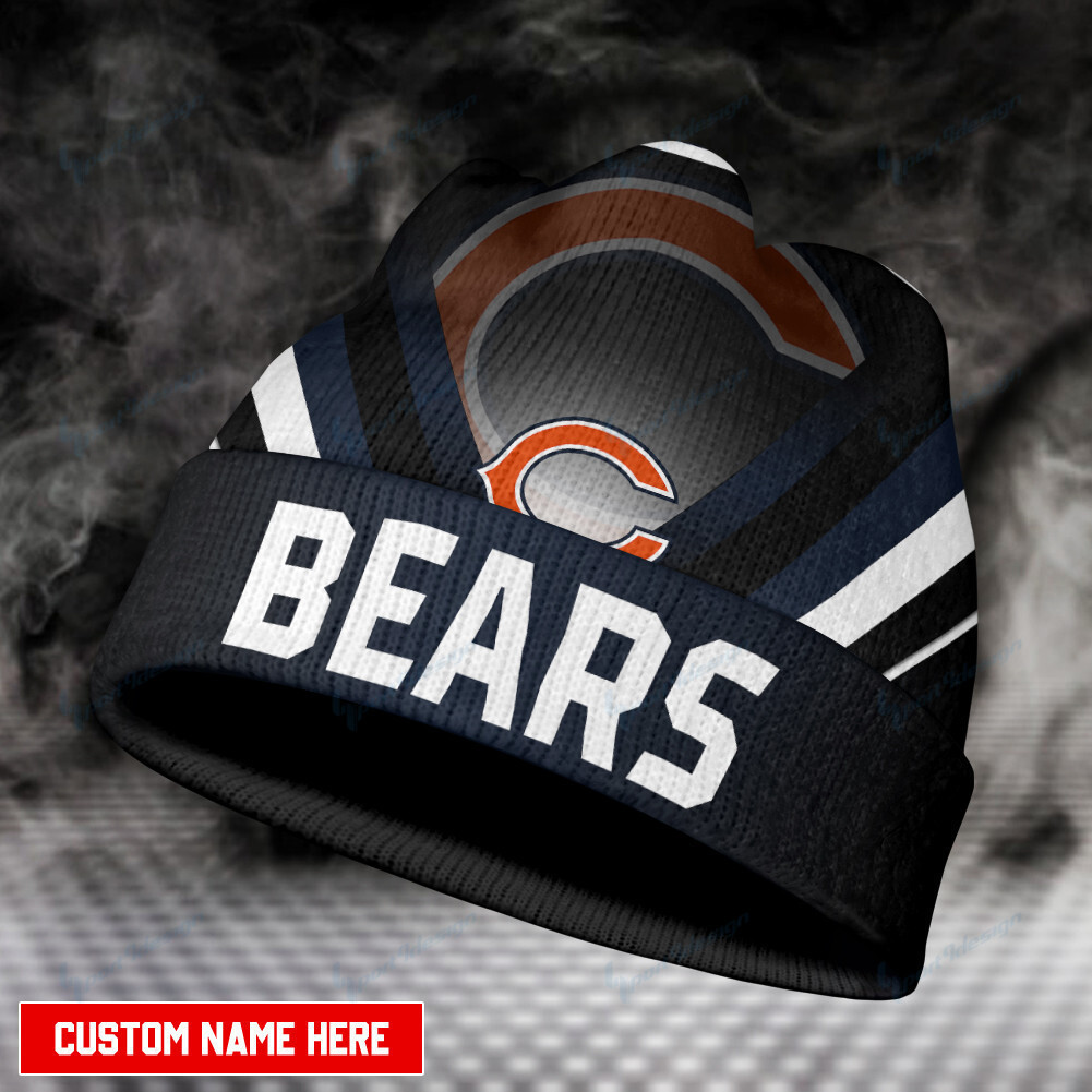 chicago bears personalized wool beanie 28 slcjm
