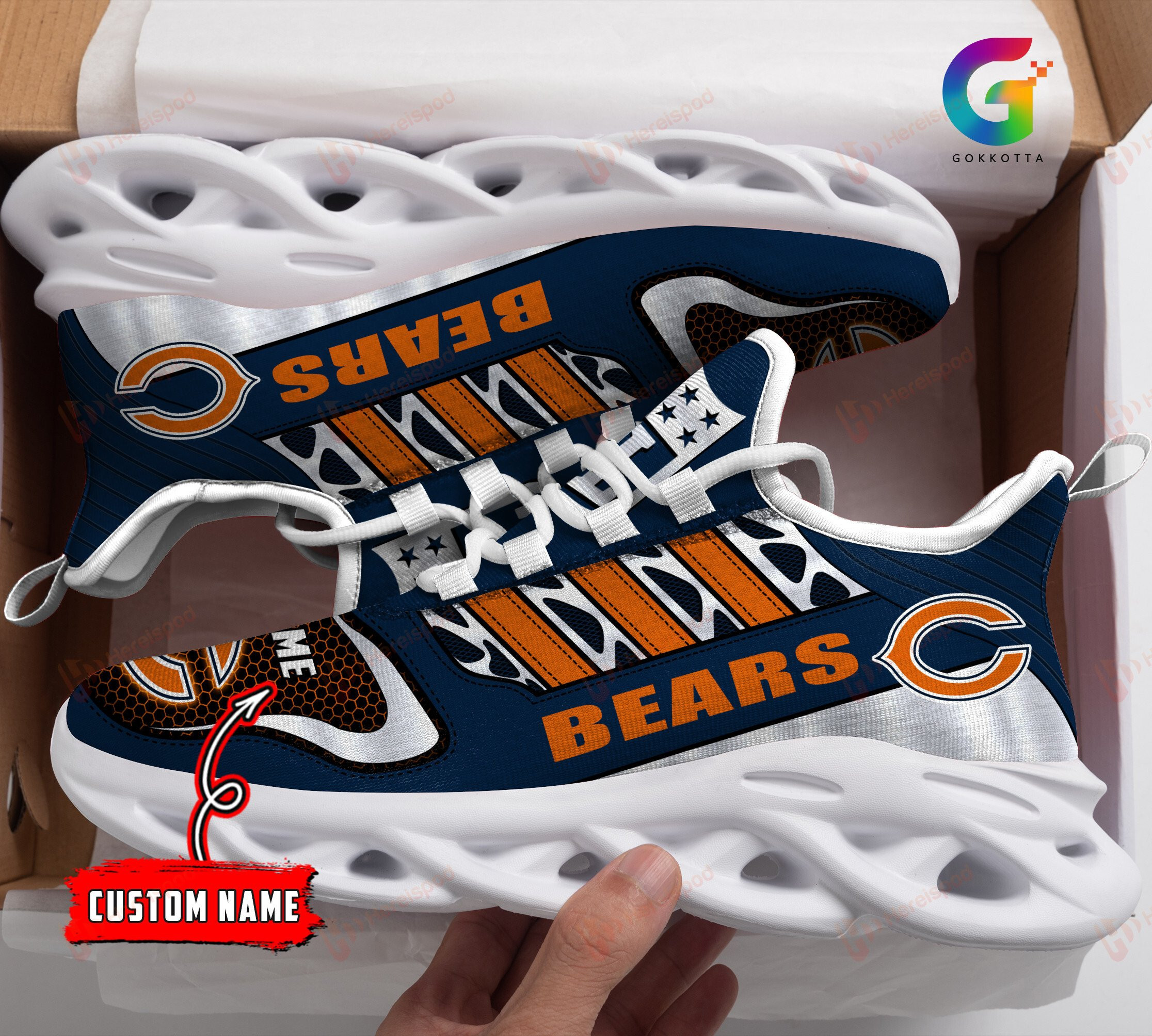 chicago bears personalized yezy running sneakers 223 hnbqe