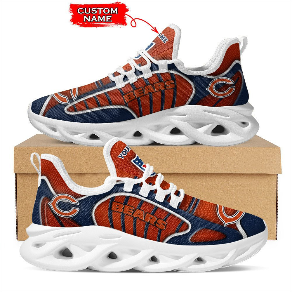 chicago bears personalized yezy running sneakers bg153 rokwx