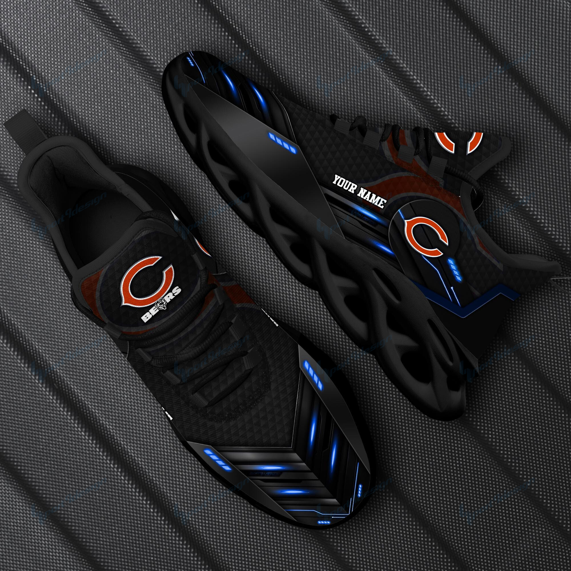 chicago bears personalized yezy running sneakers spd230 jykkc