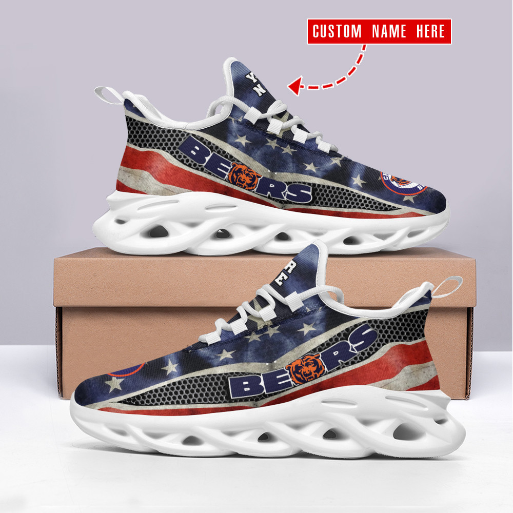 chicago bears personalized yezy running sneakers spd312 biaaz