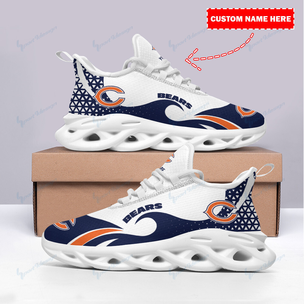 chicago bears personalized yezy running sneakers spd41 t5nev