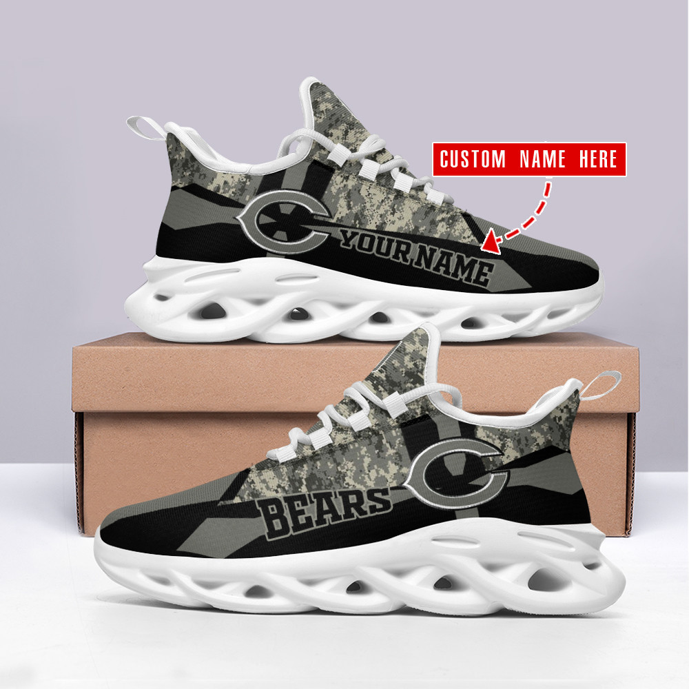 chicago bears personalized yezy running sneakers spd489 xenxs
