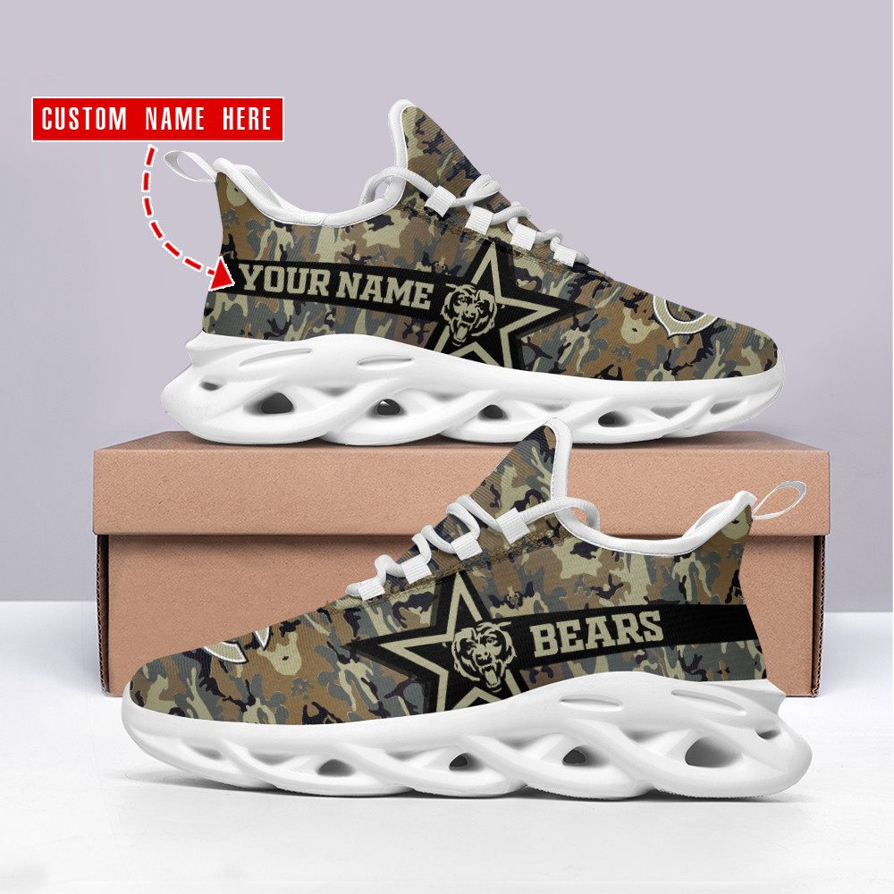 chicago bears personalized yezy running sneakers spd496 zc4fr
