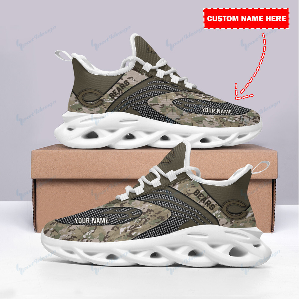 chicago bears personalized yezy running sneakers spd81 2qwmw