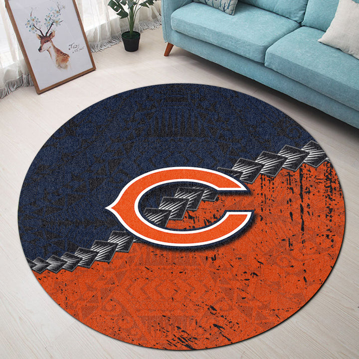 chicago bears round rug 22 z3v9l