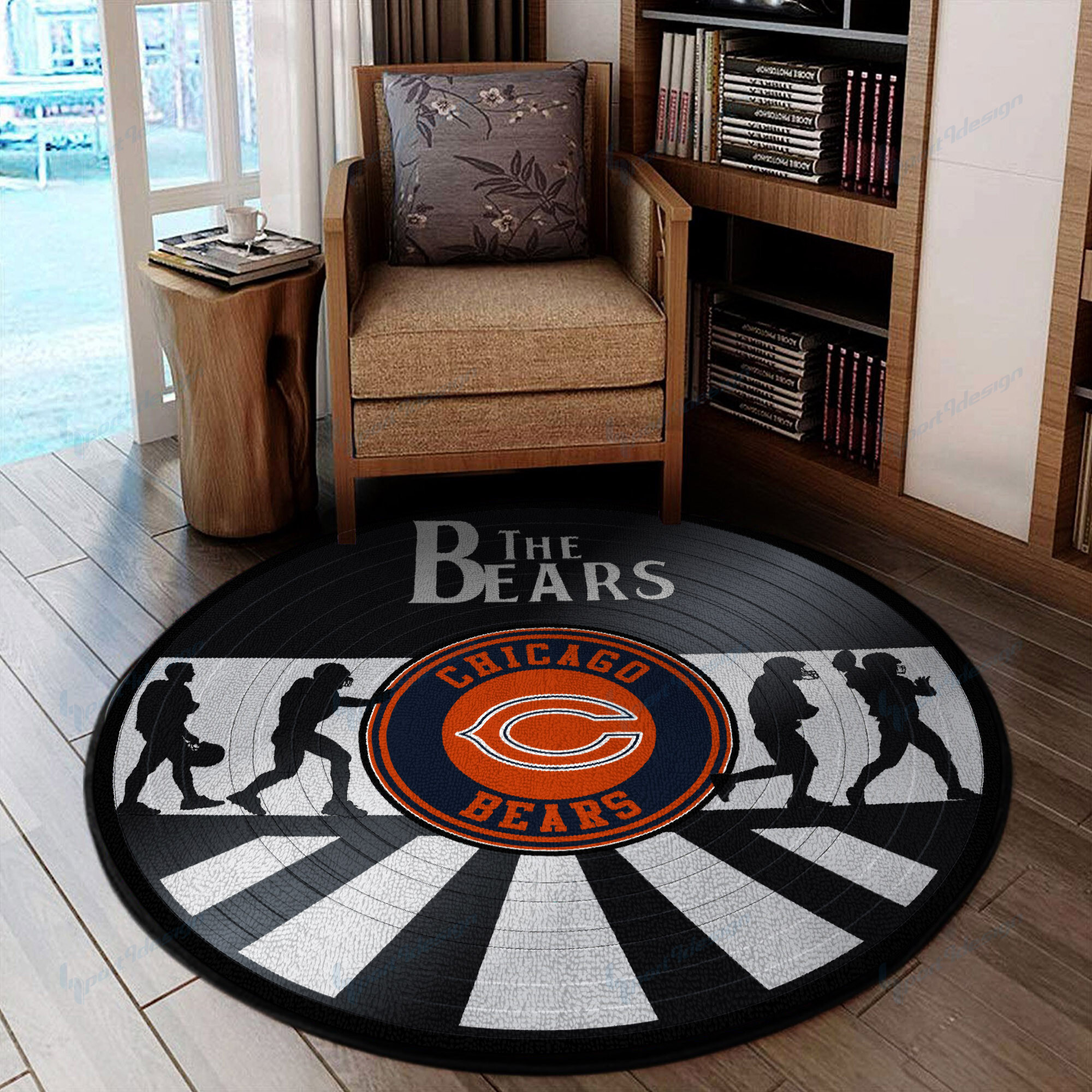 chicago bears round rug 89 uxpap