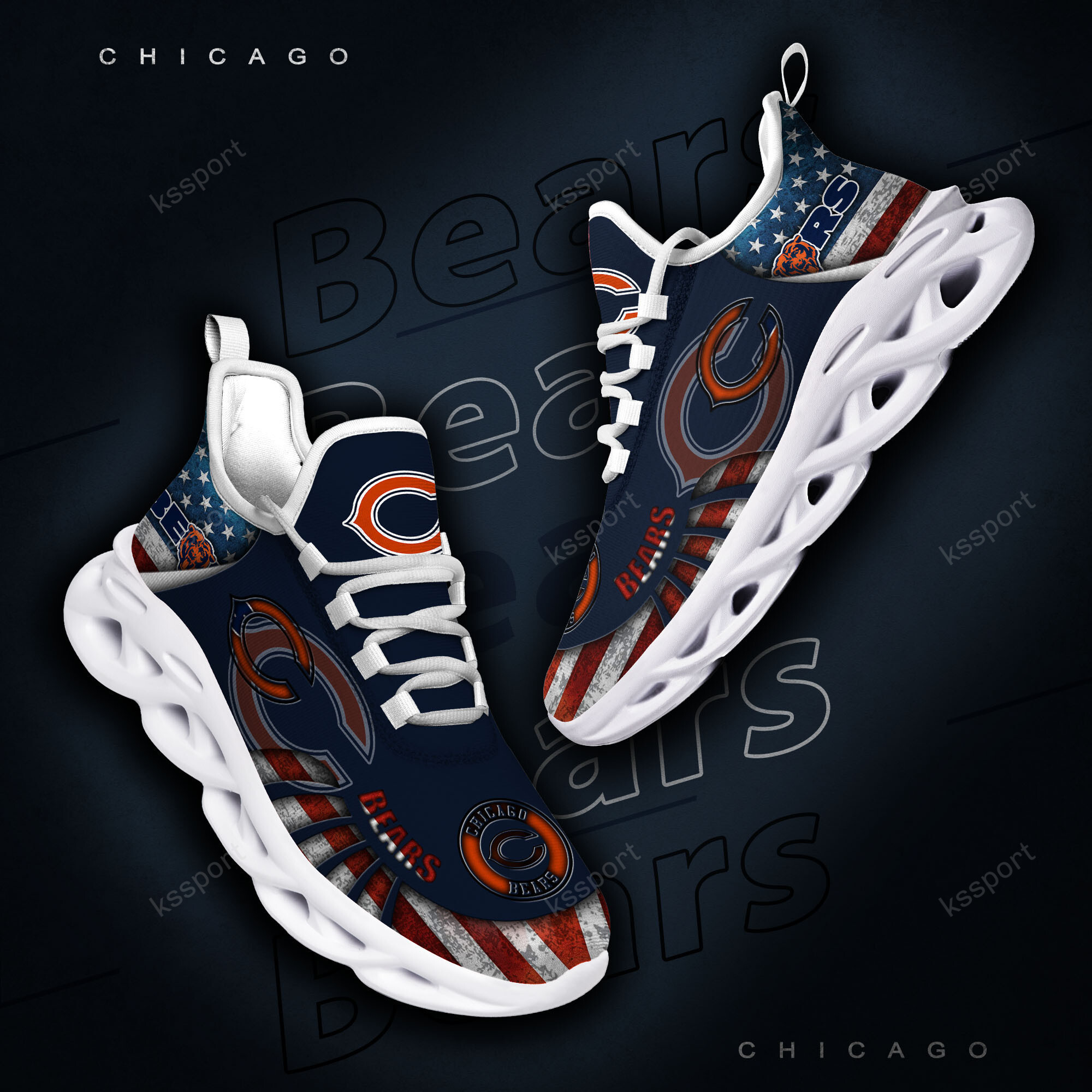 chicago bears yezy running sneakers bg809 4ofox