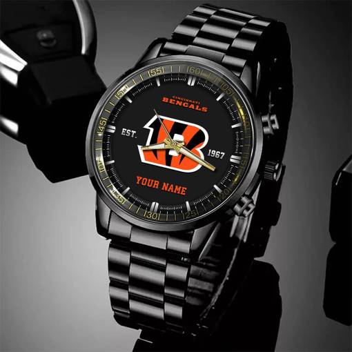 cincinnati bengals black fashion watch custom your name sport black fashion watch football fan gifts black fashion watch custom your name sport black fashion watch football fan gifts ehivm 57648 a63tf