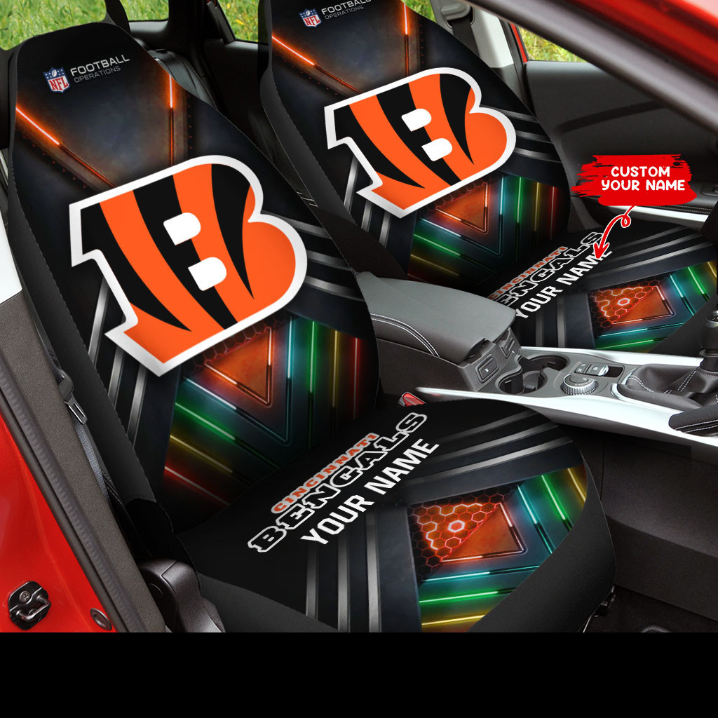cincinnati bengals personalized car seat covers bg303 lqz2y