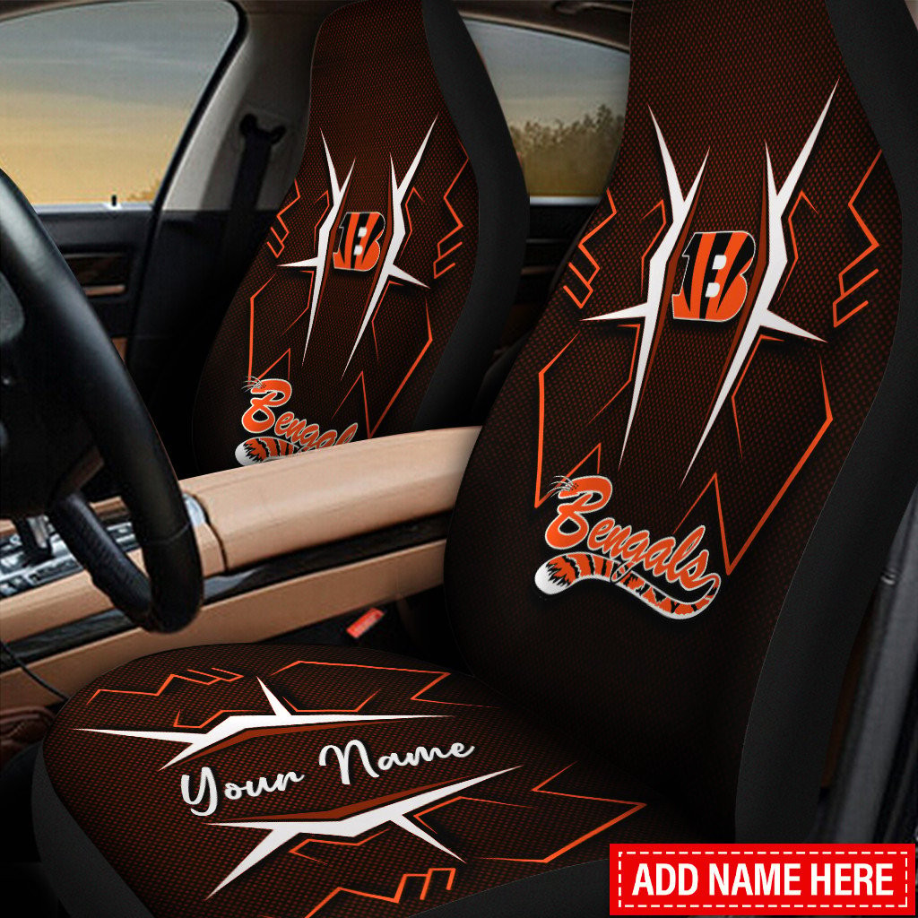 cincinnati bengals personalized car seat covers bg324 apr9u