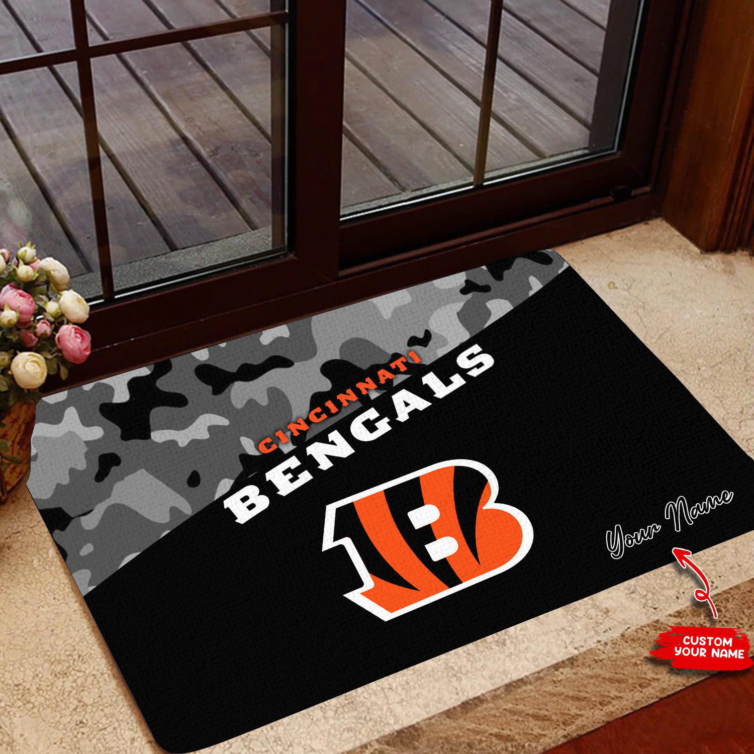 cincinnati bengals personalized doormat bg120 bwiwm