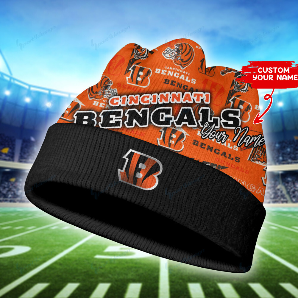 cincinnati bengals personalized wool beanie 105 nuejj