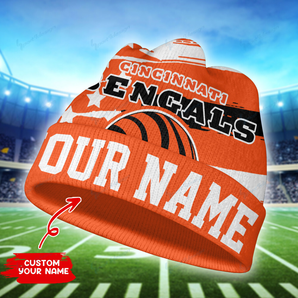 cincinnati bengals personalized wool beanie 36 cb3js