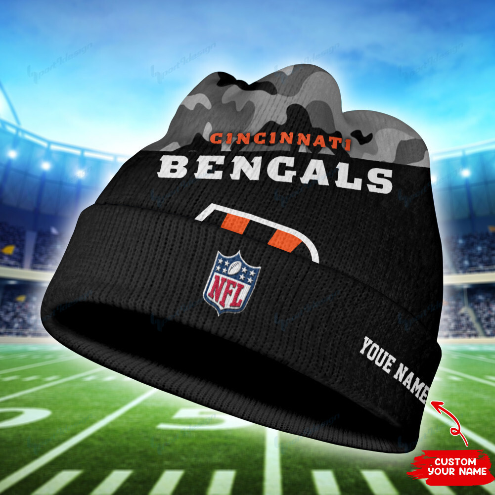 cincinnati bengals personalized wool beanie 77 qioeb